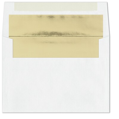 Custom Golden Success Cards, with Envelopes, 7 7/8" x 5 5/8" Congratulation Card, 25 Cards per Set