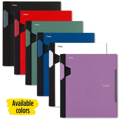 Five Star Advance 5-Subject Subject Notebooks, 8.5 x 11, College Ruled, 200 Sheets, Each (06326)
