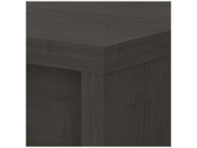 Bush Business Furniture Echo 60W Bow Front Desk, Charcoal Maple (KI60305-03)