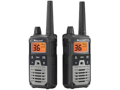 MIDLAND RADIO X-Talker Two Way Radio, Black/Gray, 2/Pair (T290VP4)