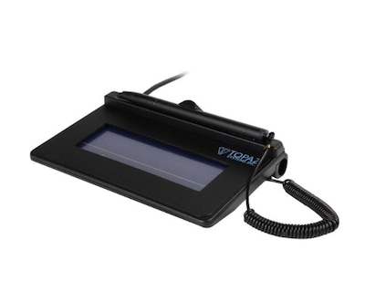 Topaz SigLite® 1x5 USB Signature Pad With Stylus; Black, 4.3 x 1.4 (T-S460-SDB-R)
