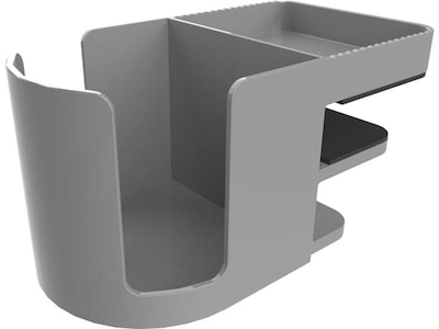 Deflect-O Standing Desk Plastic Cup Holder Organizer, Gray (400000)