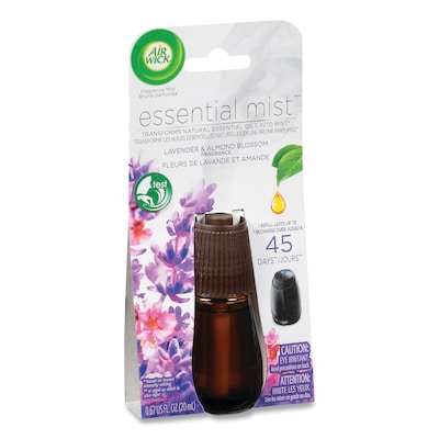 Air Wick Essential Mist Refill, Lavender and Almond Blossom, 0.67 oz Bottle (623389855200)