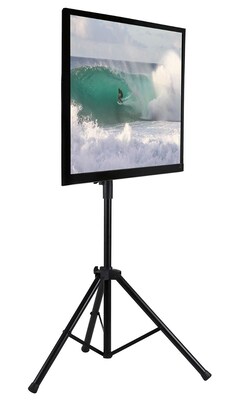 Mount-It! Metal Tripod TV Stand, Screens up to 70, Black (MI-874)