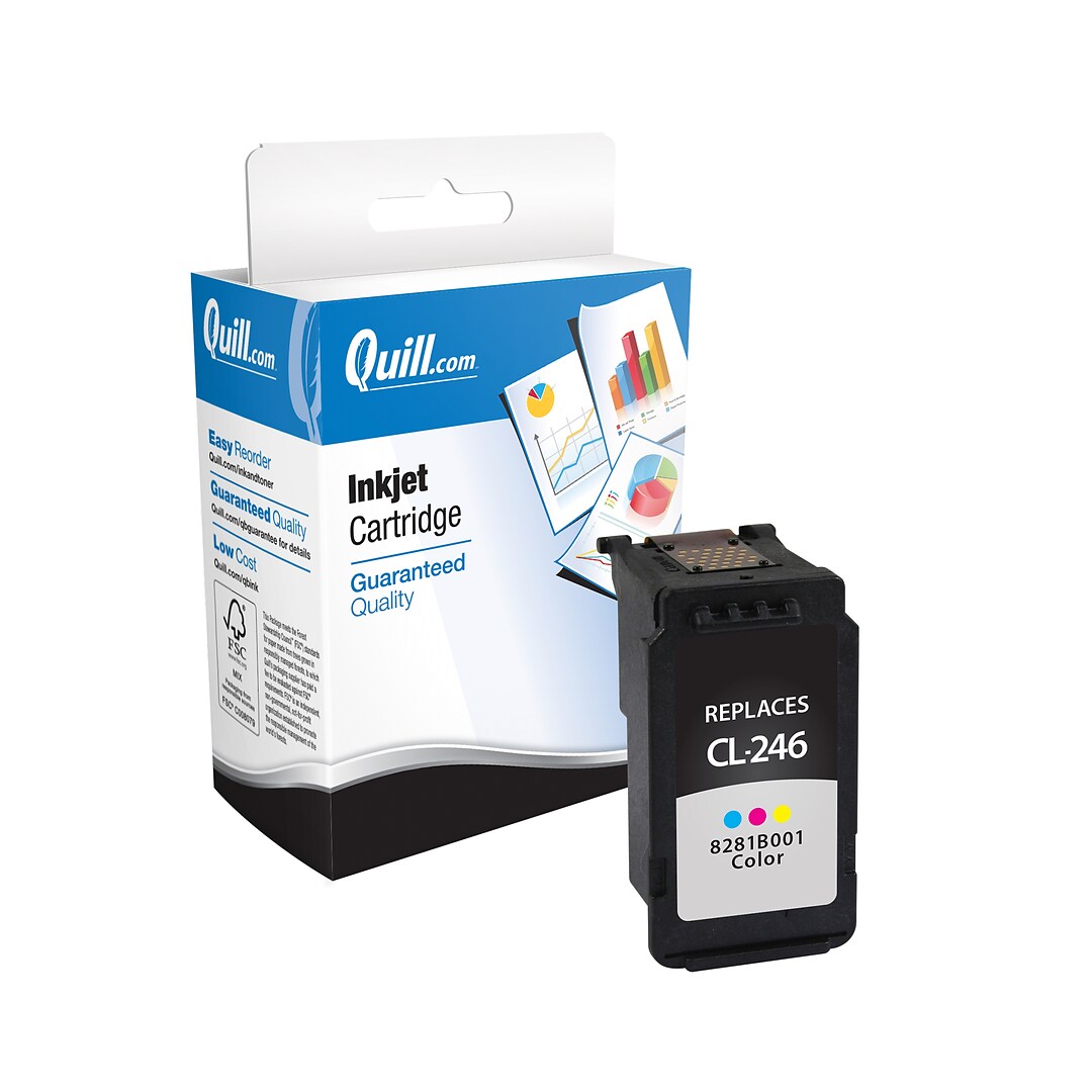 Quill Brand Remanufactured Tri-Color Standard Yield Ink Cartridge  Replacement for Canon CL-246 (8281 | Quill.com