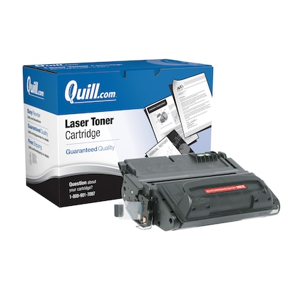 Quill Brand® Remanufactured Black Standard Yield MICR Toner Cartridge Replacement for HP 42A (Q5942A