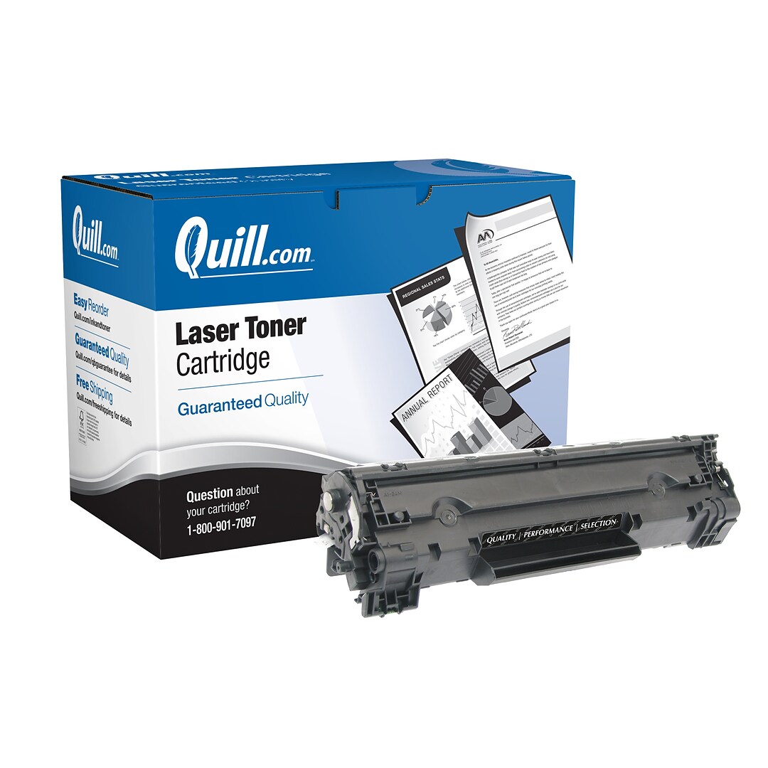 Quill Brand® HP 83 Remanufactured Black Toner Cartridge, Standard Yield  (CF283A) (Lifetime Warranty) | Quill.com