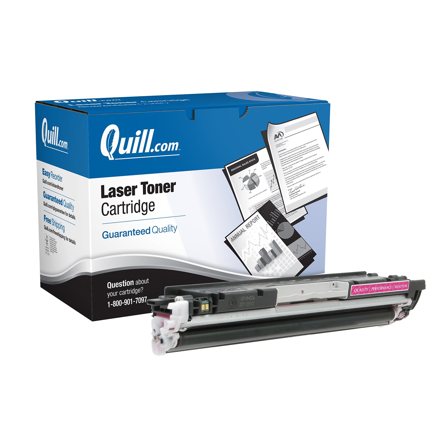 Quill Brand® Remanufactured Magenta Standard Yield Toner Cartridge Replacement for HP 130A (CF353A) (Lifetime Warranty)