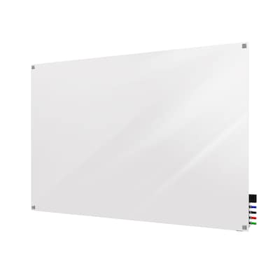 Ghent Harmony Glass Whiteboard with Square Corners, 4H x 5W (HMYSN45WH)