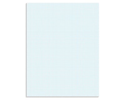 Ampad® Graph Writing Pad 8-1/2x11", Quad Ruling Graph Paper, 8  Squares/Inch, White, 50 Sheets/Pad | Quill.com