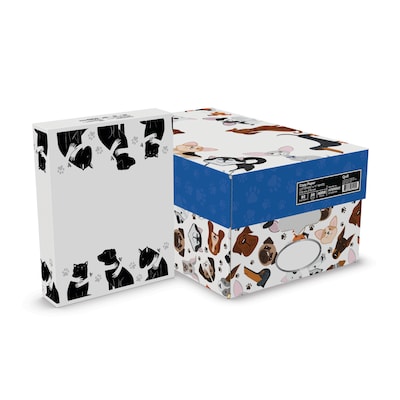 Quill Brand® 8.5 x 11 Copy Paper, Animal Friends Packaging, 20 lb, 92 Bright, 500 Sheets/Ream, 8 R