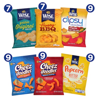 Wise Grab & Snack Variety Pack, 50 Bags/Pack (220-02063)