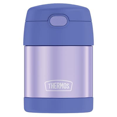 Thermos FUNtainer Stainless Steel Vacuum-Insulated Food Jar, 10-Oz., Purple (THRF3100PU6)