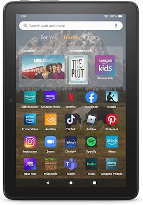 Amazon Fire HD 8, 12th Generation, 8” Tablet, WiFi, 32 GB, Fire OS, Black (B099Z8HLHT)