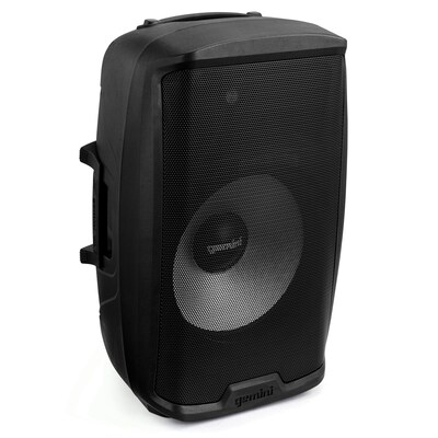 Gemini Active 15" Bluetooth Loudspeaker with Stand & Wired Microphone, Black (AS-2115BT-PK)