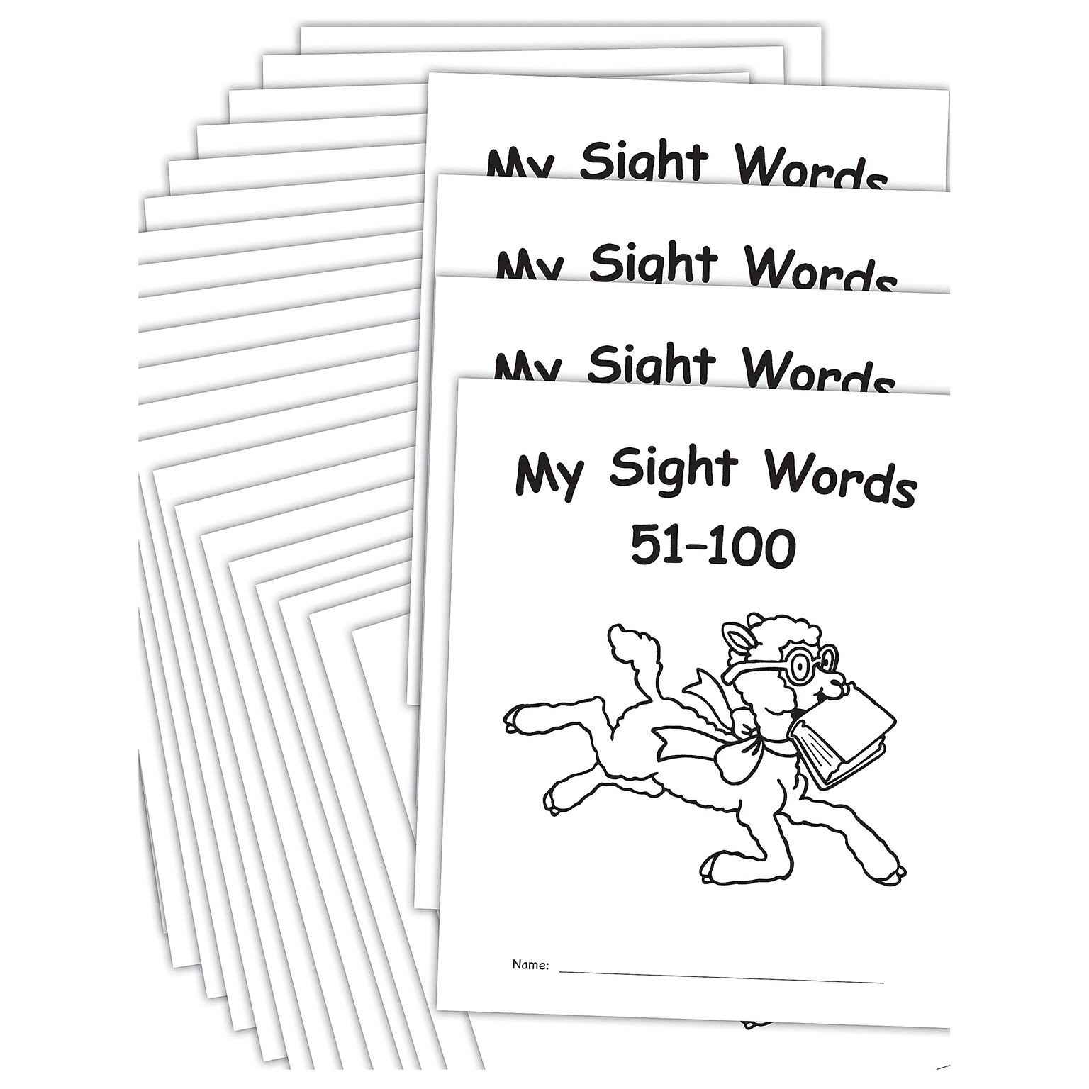 Teacher Created Resources My Own Books: My Sight Words 51-100 Workbook, 25/Pack