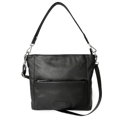 Club Rochelier Onyx Collection Leather Shoulder Messenger Bag, Black (CRH01)