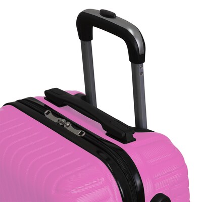 NICCI Lattitude Collection ABS Plastic 3P Set Luggage, Pink (CRL015)