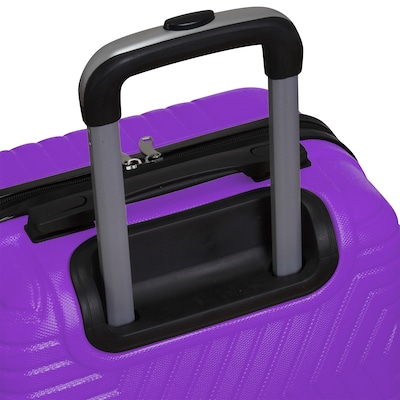 NICCI Lattitude Collection ABS Plastic 3P Set Luggage, Purple (CRL015)