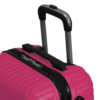 NICCI Lattitude Collection ABS Plastic 3P Set Luggage, Fuchsia (CRL015)