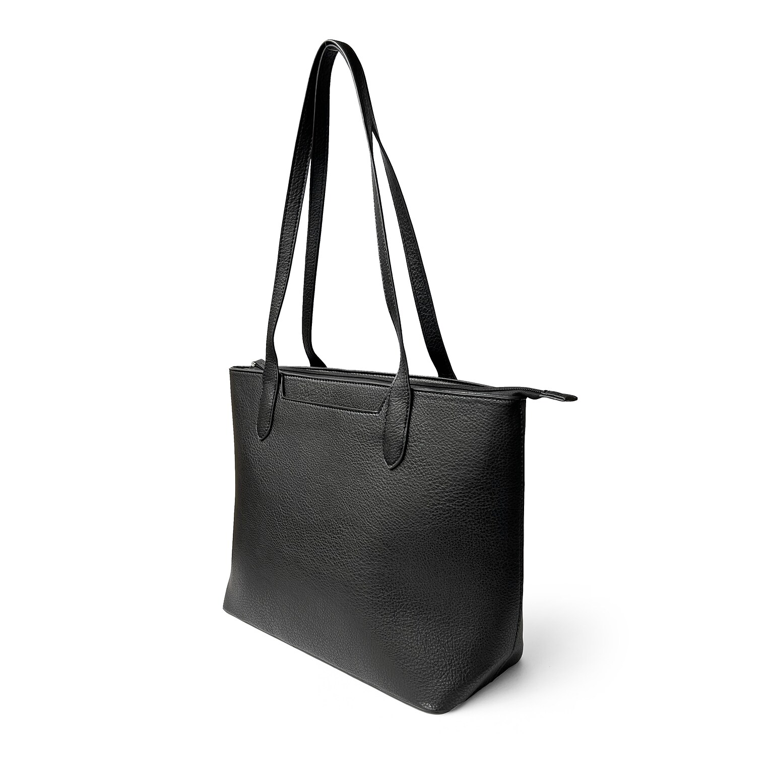 NICCI Handbag Collection P.U. Tote Messenger Bag, Black (NH01)