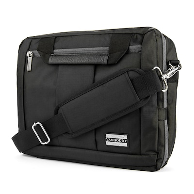 Vangoddy 15.6 Nylon Water Resistant Laptop Bag, Black (0609465467108)