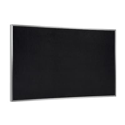 Ghent 4 H x 8 W Recycled Bulletin Board with Aluminum Frame, Black (ATR48-BK)