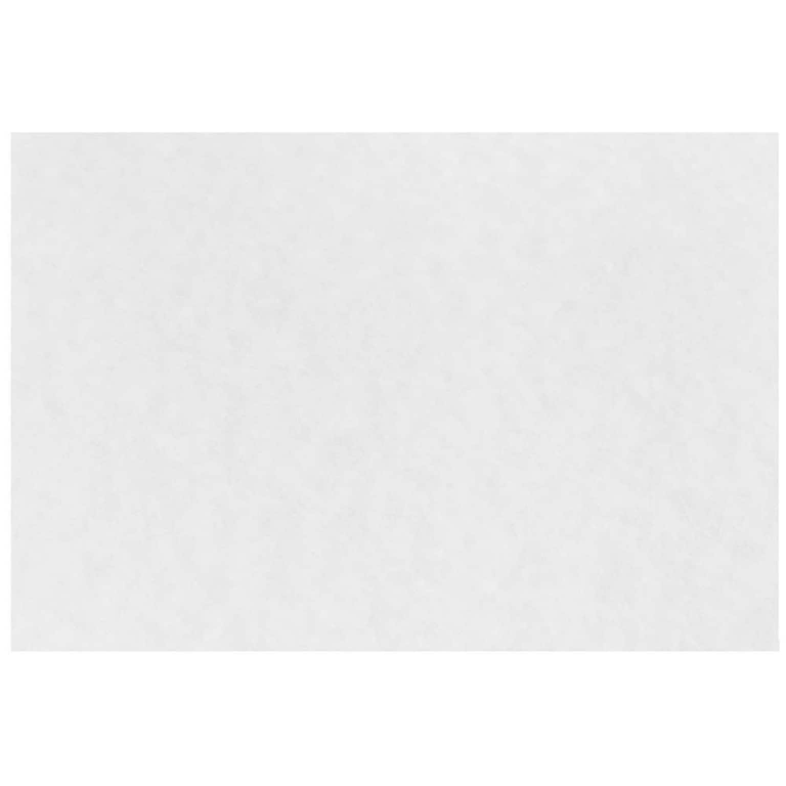 JAM Paper® Blank Flat Note Cards, A6 Size, 4 5/8 x 6 1/4, White Parchment, 25/Pack (17534161)