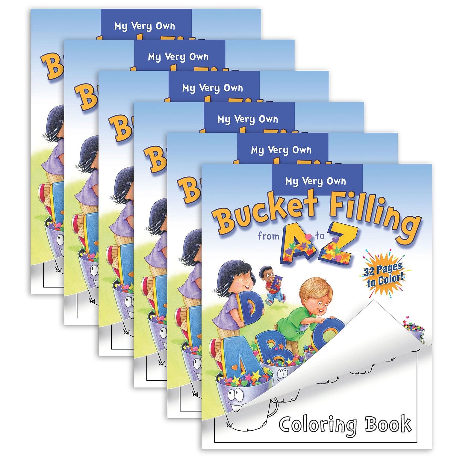 Bucket Fillers Bucket Filling from A-Z Coloring Book, Pack of 6 (BUC9780996099905-6)