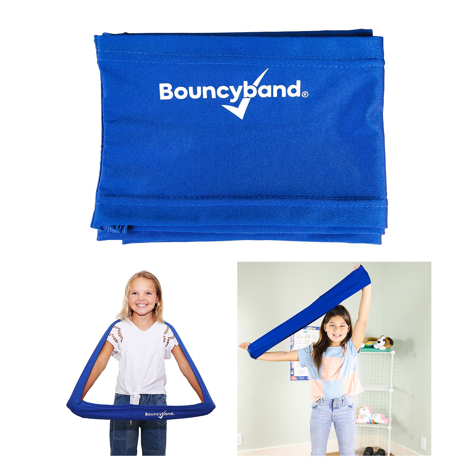 Bouncyband Calming Stretchy Band Fidget Toy (BBASBSMU)