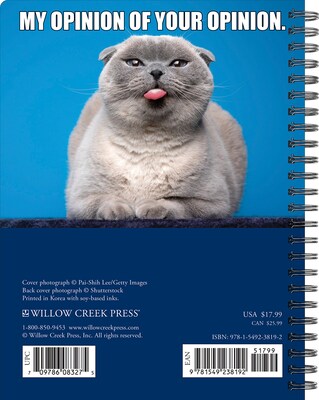 2024 Willow Creek Press Cat-astrophe Weekly Engagement Calendar, 6.5 x 8.5 Spiral Planner (38192)