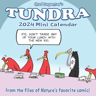 2024 Willow Creek Tundra Comics 7" x 7" Monthly Wall Calendar, Multicolor (36969)