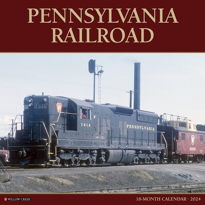 2024 Willow Creek Pennsylvania Railroad 12 x 12 Monthly Wall Calendar, Multicolor (34873)