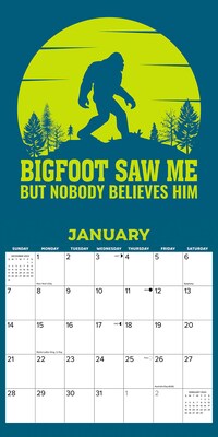 2024 Willow Creek Bigfoot 12" x 12" Monthly Wall Calendar, Multicolor (37294)