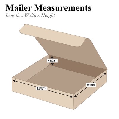 Literature Mailers, 7 1/2 x 7 x 3 1/4, Kraft, 50/Bundle (MIBM1MK)