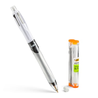 BIC 4 Color Retractable 3+1 Ballpoint Pen and Mechanical Pencil, Medium  Point (1.0mm) (MMLP1AST) | Quill.com