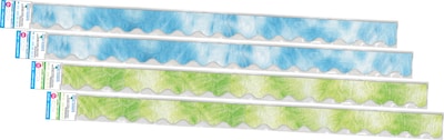 Barker Creek Borders/Trim, Blue & Lime Tie-Dye & Ombré, 52/Set (4357)