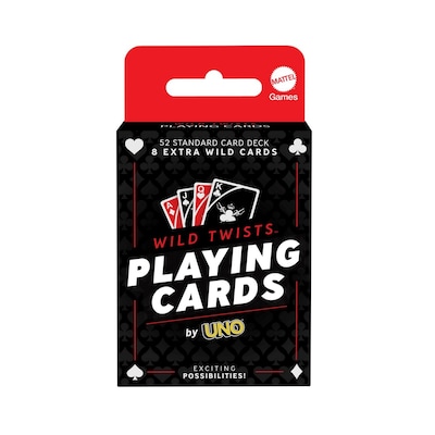 Mattel Wild Twists Playing Cards By UNO, 8/Pack | Quill.com
