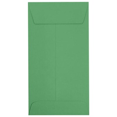 JAM Paper #7 Coin Envelopes, Peel & Press, Holiday Green, 3 1/2 x 6 1/2, 50 Pack (7CO-L17-50)