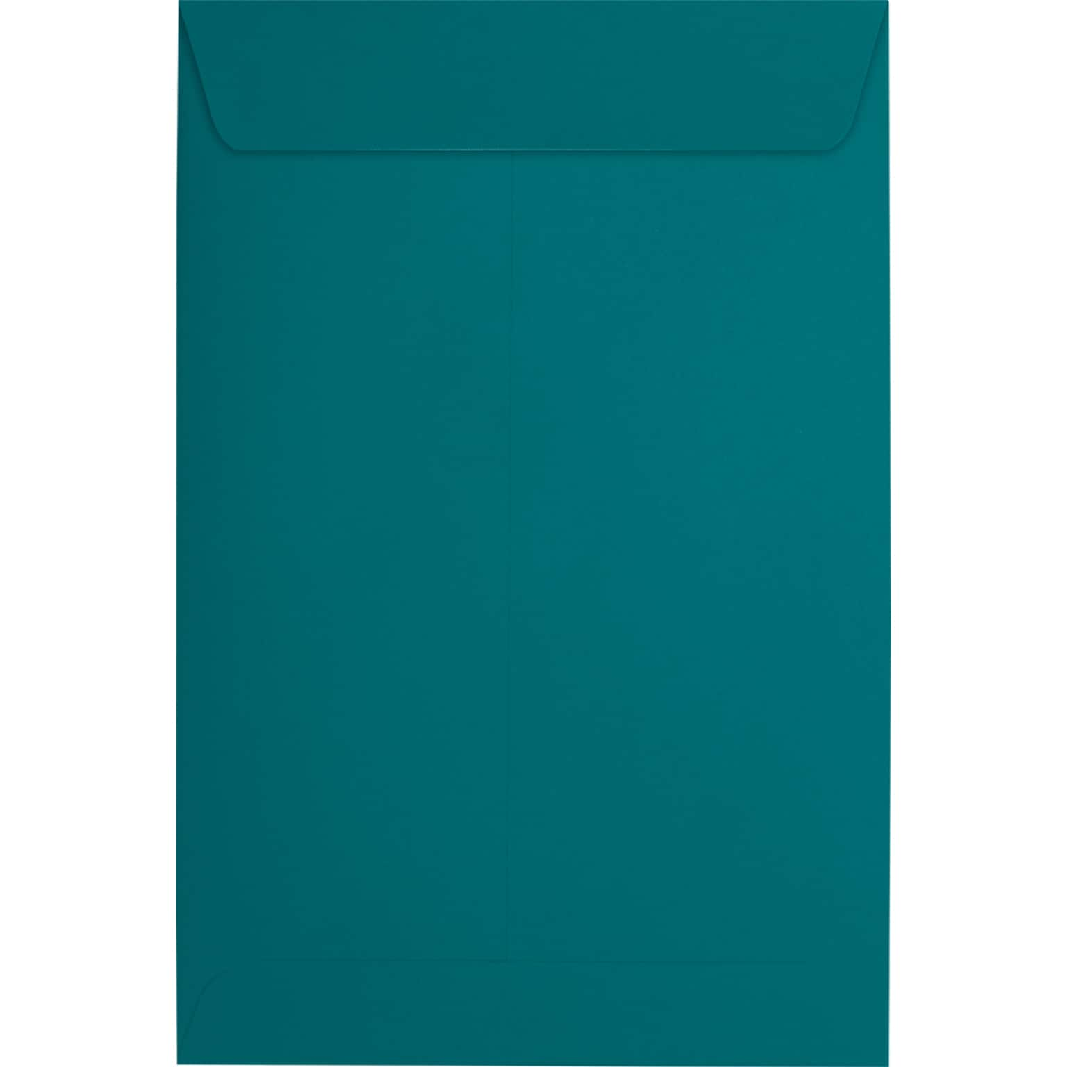 JAM Paper 6 x 9 Open End Envelopes ,Teal Blue , 50 Pack, Teal Blue (EX1644-25-50)