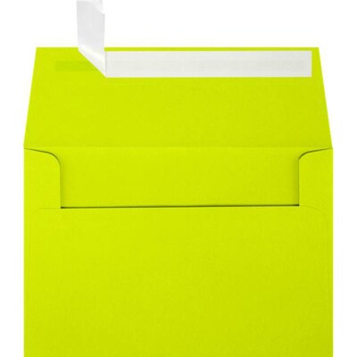 JAM Paper A4 Self Seal Invitation Envelopes, 4 1/4 x 6 1/4, Wasabi Green, 250/Pack (4872-L22-250)