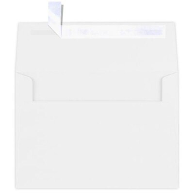 JAM Paper A7 Self Seal Invitation Envelopes, 5 1/4 x 7 1/4, Bright White, 25/Pack (FE4580-05-25)