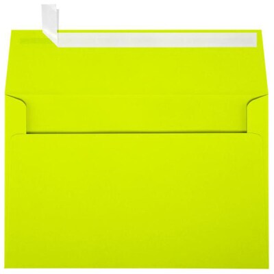 JAM Paper A9 Self Seal Invitation Envelopes, 5 1/2 x 8 1/2, Wasabi Green, 50/Pack (LUX-4895-L22-50