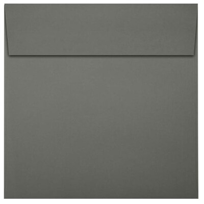 JAM Paper Self Seal Invitation Envelopes, 5 1/4" x 5 1/4", Smoke Gray, 250/Pack (8510-22-250)