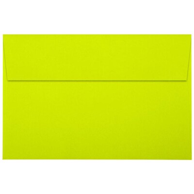 JAM Paper A9 Self Seal Invitation Envelopes, 5 3/4 x 8 3/4, Wasabi Green, 500/Pack (4895-L22-500)