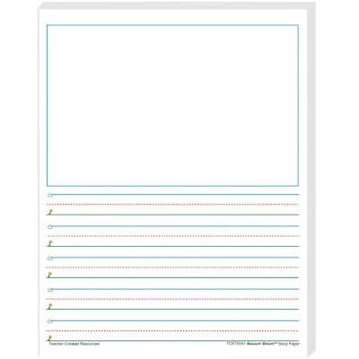 Teacher Created Resources® Smart Start 1-2 Story Paper: 100 Sheets (TCR76541)
