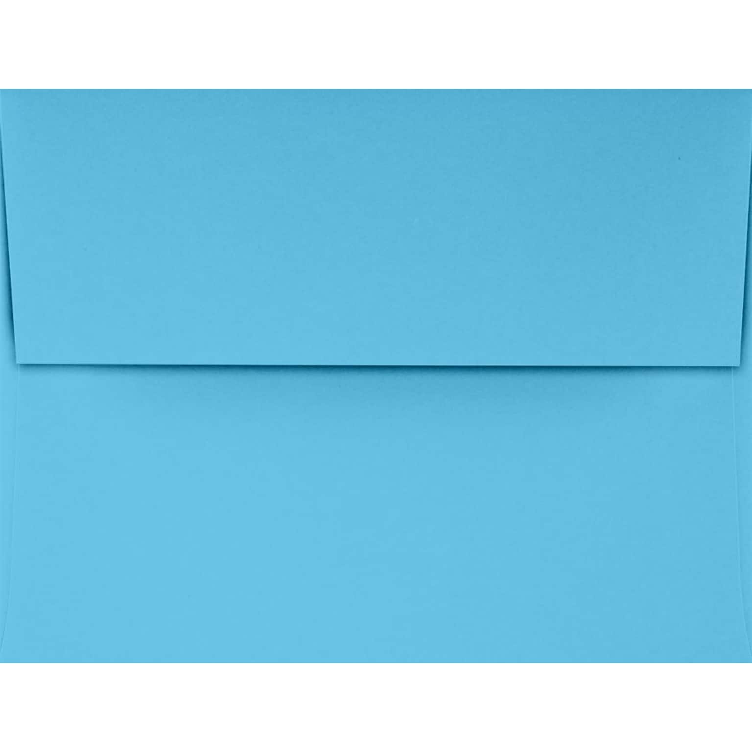 LUX A2 Invitation Envelopes (4 3/8 x 5 3/4) 250/Pack, Bright Blue (4870-BLU-250)