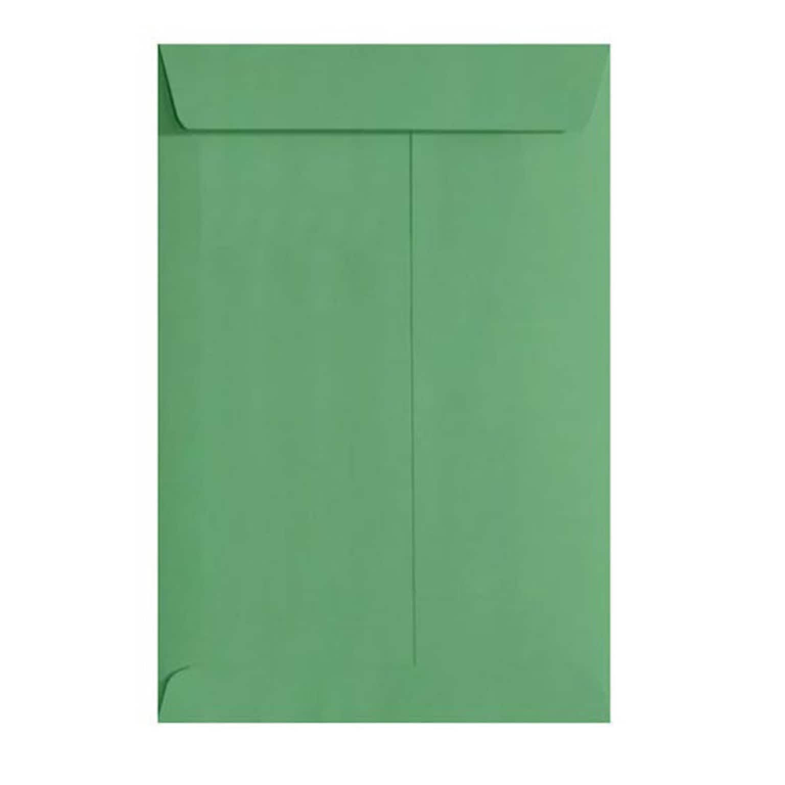 JAM Paper 10 x 13 Open End Envelopes, Holiday Green, 500/Pack (4897-L17-500)