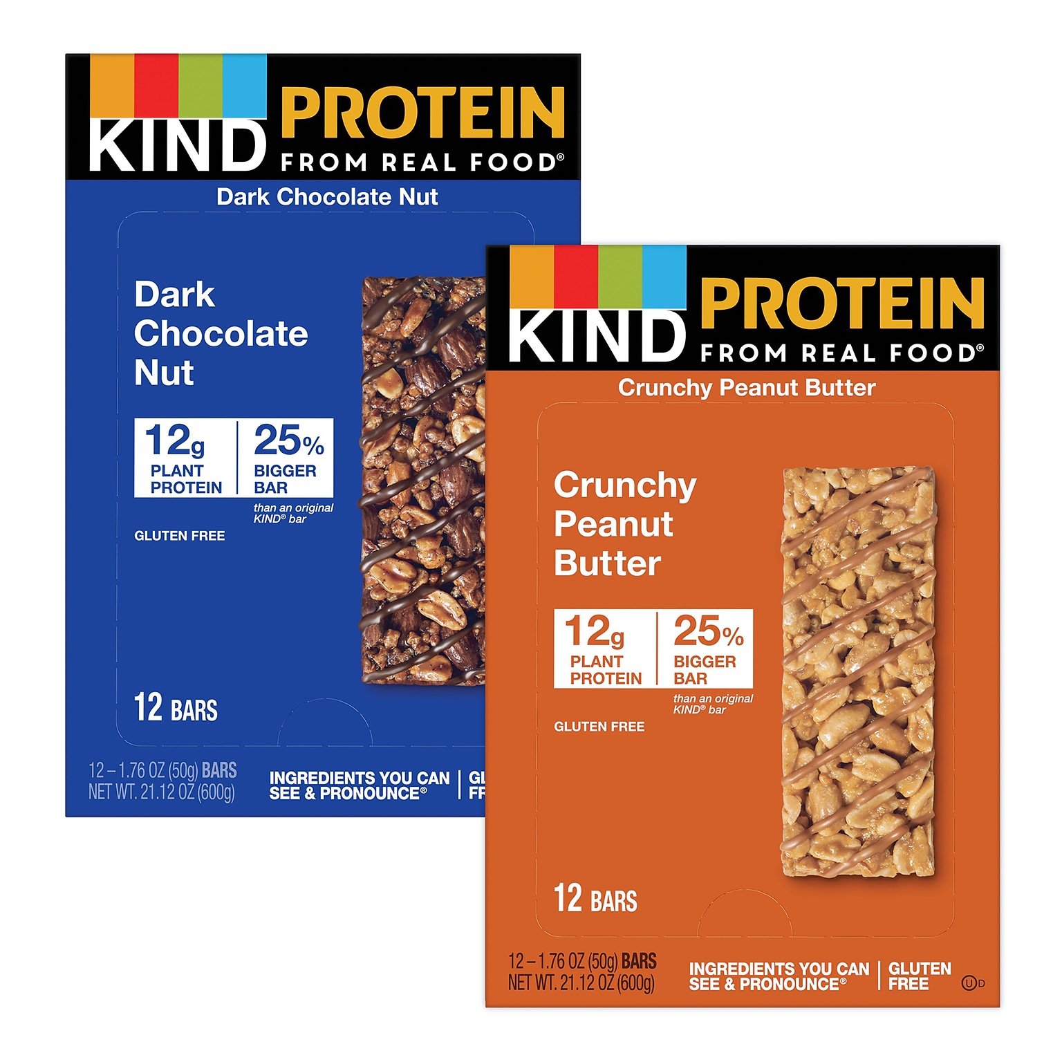 KIND Protein Variety Pack, 1.76 oz, 24/Box (600-00777)