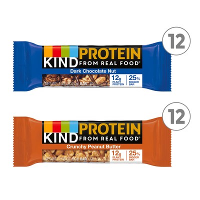 KIND Protein Variety Pack, 1.76 oz, 24/Box (600-00777)